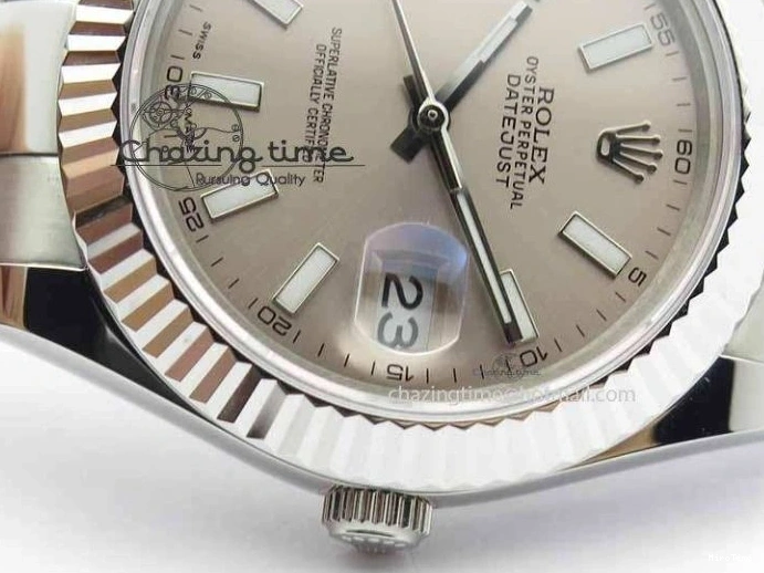 MiroTime 0408 DateJust II 41mm SS BP Maker Best Edition Gray Dial On SS Bracelet SA Trendsetting 3736